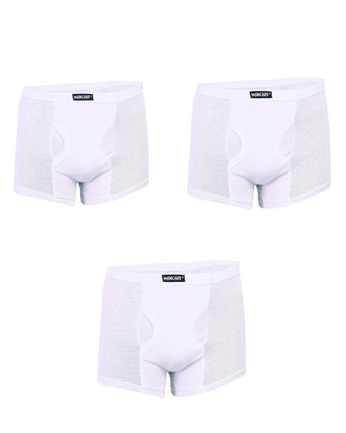 Mancare Pack of 3 Pure Cotton Men’s Underwear – White
