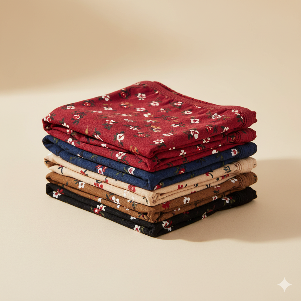 Pack of 3 Cotton Briefs Printed Underwear Panties – Comfortable & Stylish