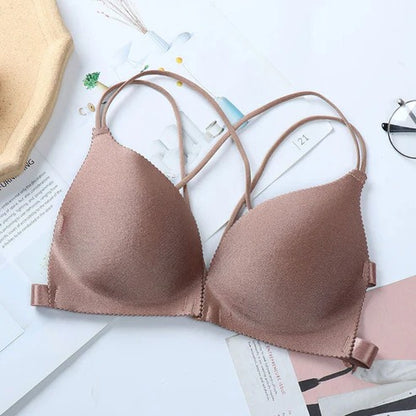 Pack of 3 Seamless Front Closure Light Padded Beauty Back Bras