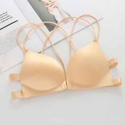 Pack of 3 Seamless Front Closure Light Padded Beauty Back Bras