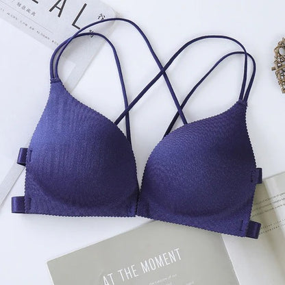 Pack of 3 Seamless Front Closure Light Padded Beauty Back Bras
