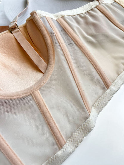 Ladies Imported Wired High-Quality Half Cup Padded Push-Up Half Camisole Top
