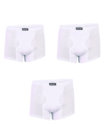 Mancare Pack of 3 Pure Cotton Men’s Underwear – White