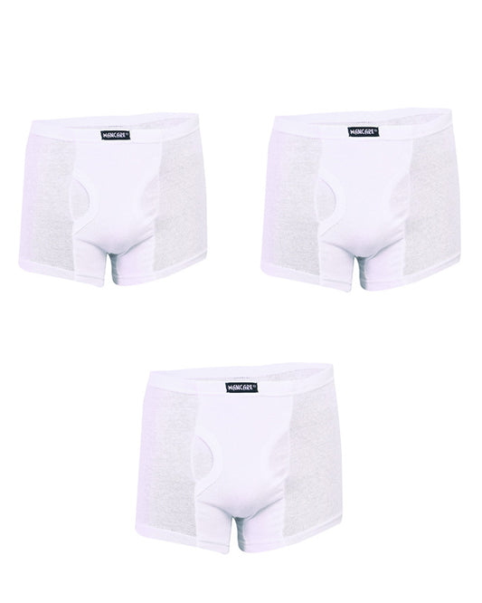 Mancare Pack of 3 Pure Cotton Men’s Underwear – White