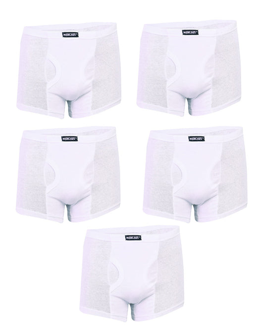 Mancare Pack of 5 Pure Cotton Men’s Underwear – White