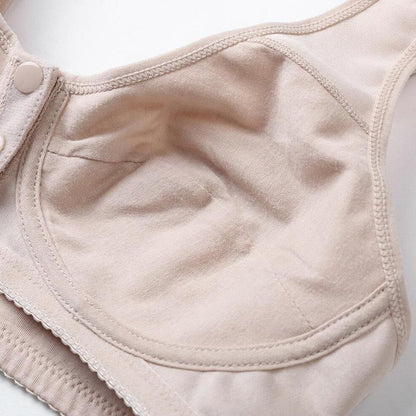 Pack of 2 Front Open Bra with Buttons – Soft, Supportive & Stylish - Cotton Jersey