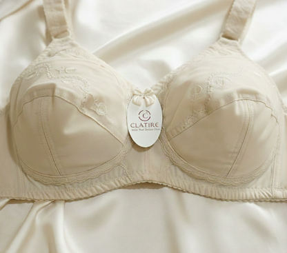 Clatire Comfort Bra – Non Padded, Full Coverage, Soft Cotton Support Bra