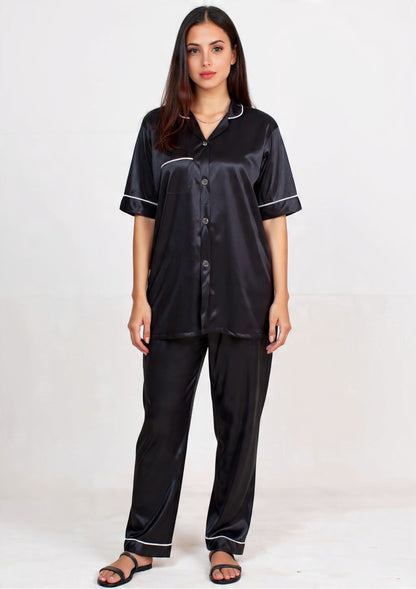 2-Piece Jersey Silk Pajama Nightwear Set